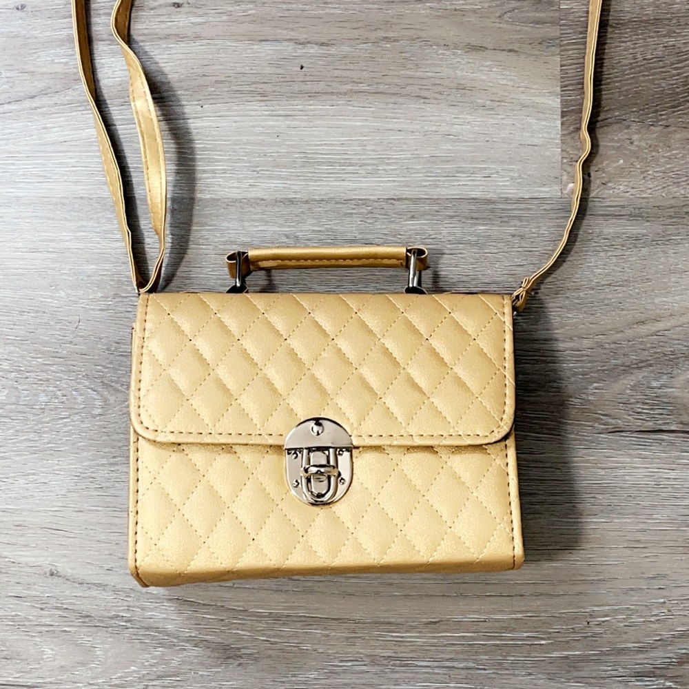 Gold mini purse